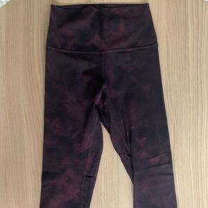 Lululemon Align Crop 21” Diamond Dye Size 4